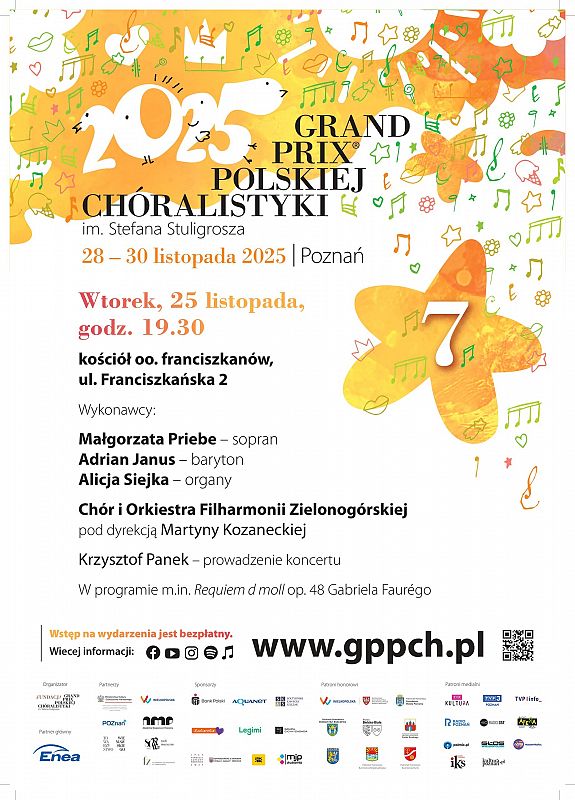 Koncert Requiem d‑moll op. 48 Gabriela Faurégo grafika