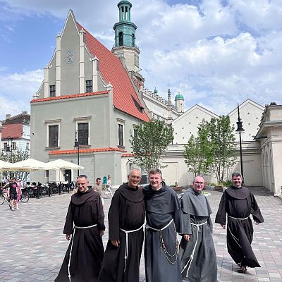 Minister Generalny OFM Massimo Fussarelli w naszym poznańskim klasztorze grafika