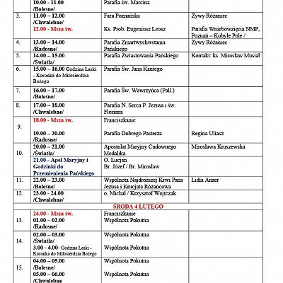 XXIII Różańcowe Jerycho miasta Poznania grafika