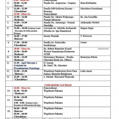 XXIII Różańcowe Jerycho miasta Poznania grafika