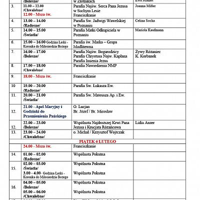 XXIII Różańcowe Jerycho miasta Poznania grafika