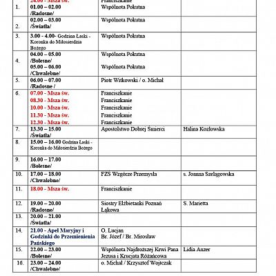 XXIII Różańcowe Jerycho miasta Poznania grafika